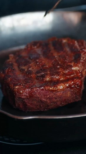 Ribeyes on the Traeger in LESS than 60 seconds... LET'S GET IT 🔥😎 #steaksonthetraeger #easysteakrecipes #steak #steakrecipe | Kosmo's Q Competition BBQ Products
