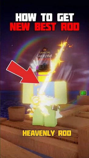 HOW To Get HEAVENLY ROD, New BEST Rod on Fisch 🤩🔥 #roblox #fisch #robloxfisch #robloxedit