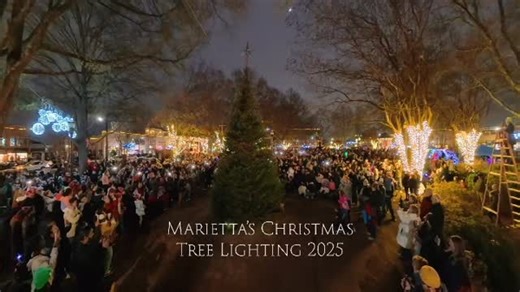 Thank you, Marietta, for helping us LIGHT up the 2025 Christmas Tree in Glover Park! | Marietta Parks & Recreation