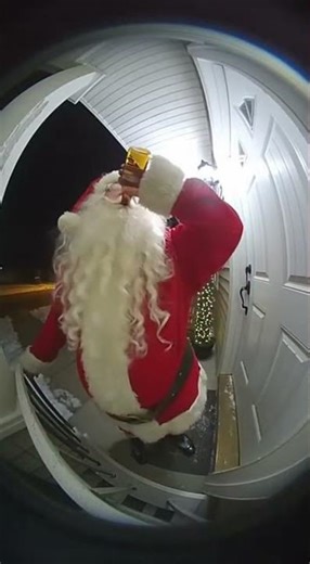 Ring Camera Caught a Drunk Santa at 2:36 AM