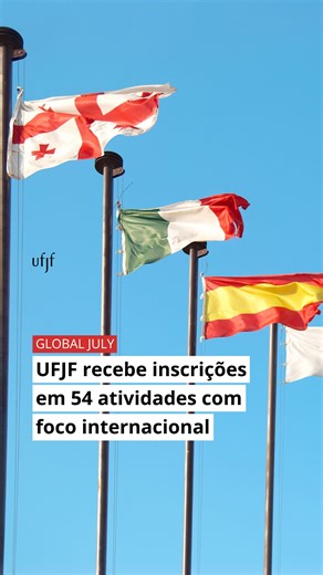 🌎 Últimos dias para se inscrever. Prazo termina nesta quinta, 3, pelo site www2.ufjf.br/globaljuly É uma oportunidade para se capacitar com profissionais do Brasil e do exterior. As vagas são abertas a estudantes, técnico-administrativos e professores da UFJF e de instituições conveniadas. 😉 | UFJF - Universidade Federal de Juiz de Fora
