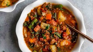 Crockpot Healthy Hamburger Soup Recipe