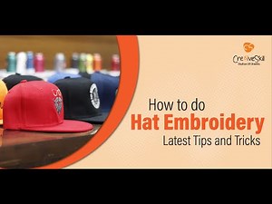 How to embroider a hat on embroidery machine | Cap embroidery | 3D puff embroidery