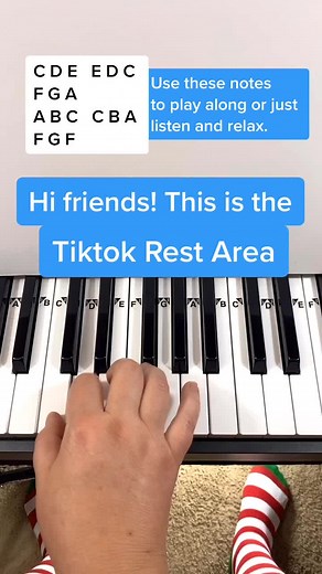 TikTok Rest Area Piano Tutorial