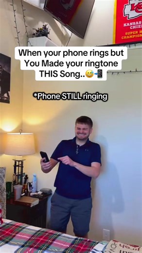 When your phone rings but THIS is your ringtone 🤣✝️📲🙌 #JesusLovesYou #Christian #Jesus #ChristianHumor