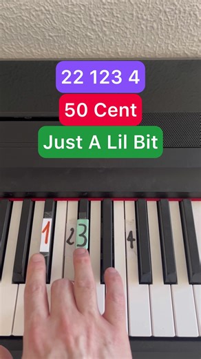 50 Cent - Just a lil bit #pianotutorial #pianotok #pianolessons #piano