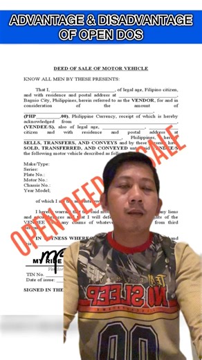 Tagilid si Seller at buyer sa Open Deed of Sale | MY RIDE PH