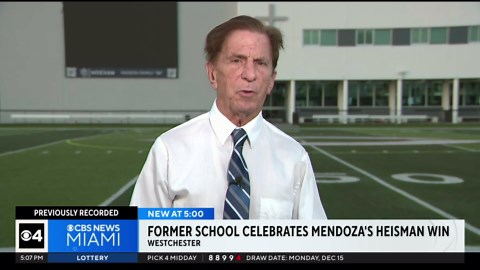 Former student at Christopher Columbus High honored by school after his big win: "Outstanding young man"