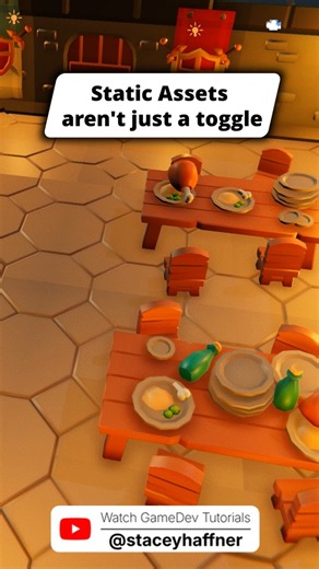 Marking your objects static in Unity is a great way to optimize for performance. Here's what you need to know. #gamedev #indiedev #unity3d #Unitytips #madewithunity