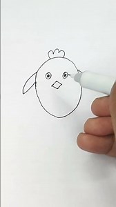 easy chick drawing | how to draw a chick 🐥 step by step tutorial