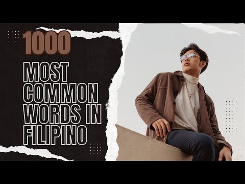 1000 most common words in Filipino Language