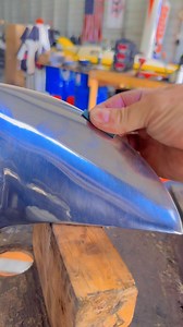 Finishing the leading edge of a high performance racing cleaver boat propeller from the Buckshot Racing #77 Speed Store with another @highlight and speed tip from Mike Hill please 🙏 gives us a thumbs up if you 👍 like it! | Mike Hill