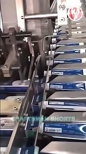Toothpaste | The assembly line for packaging finished toothpaste tubes