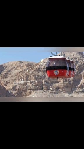 A tour to the Mount of Temptation in the city of Jericho (Monastery of Qurantul) by cable car.💙 #Jerusalem #Bethlehem #Jericho @Friends | Lona Lona