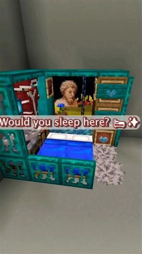 Cozy Minecraft Bed Design 🛏️✨ #minecraft #minecraftbuilding #minecraftshorts #minecraftdesign