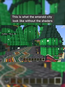 130K views · 348 reactions | This is what the emerald city look like without the shaders #minecraft | Jat Ismail | Facebook