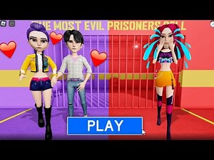 Huntrix Vs Saja Boys Kpop Demon Hunters Barry Prison Run | Roblox Obby #roblox #obby #scaryobby