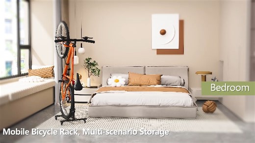 Watch Housolution Vertical Bike Stand with Wheels Rack on Amazon Live