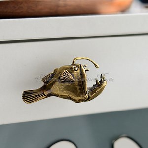 Brass Anglerfish Knobs Solid Brass Pulls Knobs Cabinet Decoration Handle Pulls Knobs Bronze Drawer Pulls Dresser Knobs Furniture Hardware - Etsy