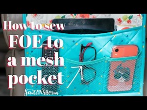 How to Sew Fold Over Elastic to a Mesh Pocket