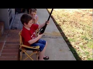 Kids shooting BB gun