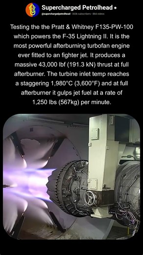 F-35 Fighter jet engine testing