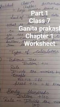 #class7 Math Chapter 1"large number around us"Ganita Prakash Worksheet with Ans NCERT/CBSE part 1