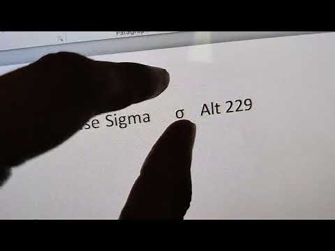 How to type lowercase Sigma in computer keyboard
