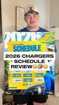 2026 LOS ANGELES CHARGERS SCHEDULE REVIEW😳🤣🏈 #nfl #football #chargers #sports #funny