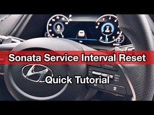 How to reset the "Service" light on a Hyundai Sonata?