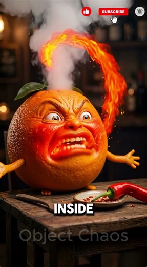 Angry Orange Tries the Spicy Chili Challenge (Instant Regret!)