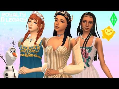 Creating More Disney Princesses Using Only Sims 4 Royalty and Legacy! : Create a Sim