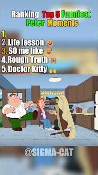 Ranking Top 5 Most Funny moments ever in #Familyguy