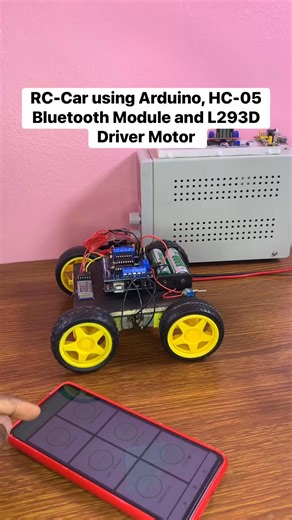 RC-Car using Arduino, HC-05 Bluetooth Module and L293D Driver Motor | Upload Ideas with Itamar