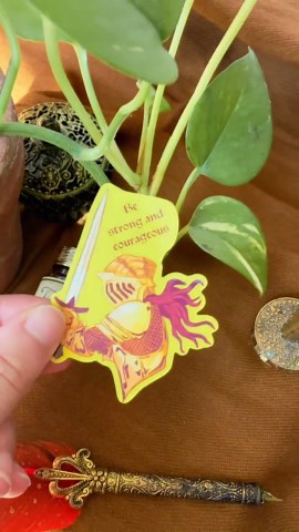Be Strong and Courageous Knight Sticker, Medieval Christian Sticker, Faith Sword Armor Illustration, Joshua 1:9 - Etsy