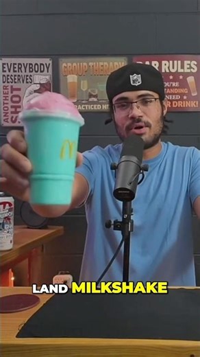 McDonald’s Land Milkshake Review 🍦😳 | Is It Any Good? #Shorts #Milkshake #mcdonalds #review #drink