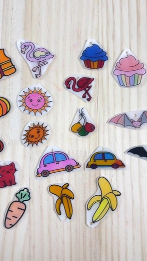 3.3K views | Creativity Bat Gift Tags,sanded shrink plastic semi...