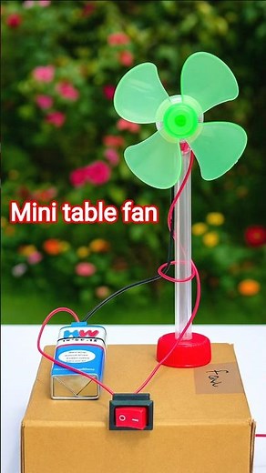 how to make mini table fan