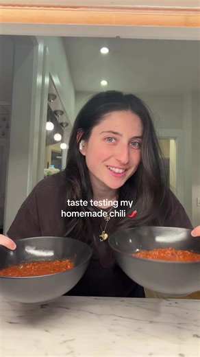 taste testing my homemade chili!! recipe coming soon!! #chili #tastetest #food #mukband #foodie