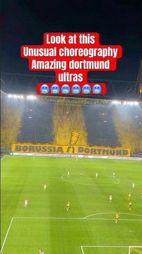 “Dortmund Fans Shock Europe! Insane Paper Throw Choreo & Giant Trophy Tifo Take Over the Stadium!”
