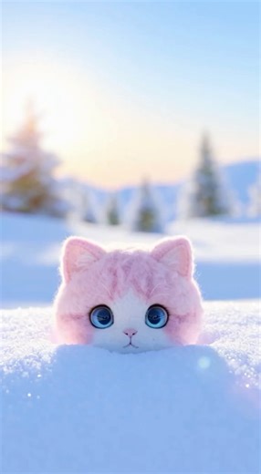 ❄️ 喵嗚和小花雪地嬉鬧 / MewWu's Snowy Shenanigans #8k #cat #cute #anthropomorphiccat #funny #貓 #雪 #cutecat