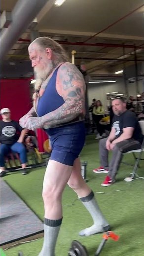 515 lbs deadlift. Mike Burch. 74 years old. 202lbs APA World record.