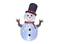 Inflatable 8-Foot Snowman with LED Lights