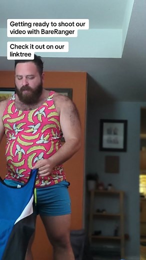 Getting ready to shoot our wrestling video with BareRanger Check it out on our linktree!