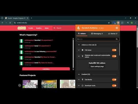 setting up scratch dark mode cat blocks