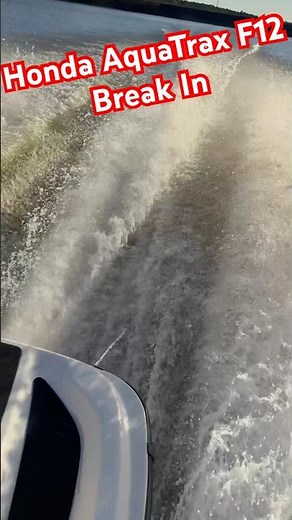 2004 Honda AquaTrax F12 Break in Ride