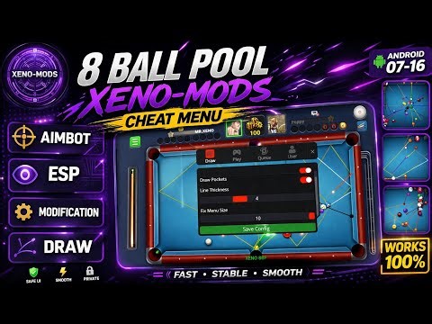 NEW 8 BALL POOL MOD MENU 2026 🔥 | AUTO PLAY & LONG LINE | ANTI BAN