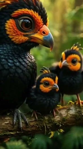 Five adorable chicks keeping a close watch on their surroundings.#NatureLovers #ExoticBirds
