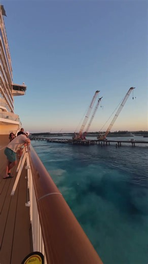 First time an NCL ship used their new dock instead of tendering. NCL Getaway Dec 28 2025