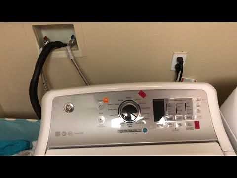 GE high efficiency washer not draining